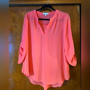 Chaus Coral Blouse Size Large.